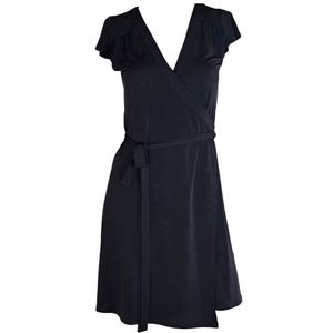 Kenneth Cole New York Black Surplice V-Neck Wrap Dress, EUC, size Small